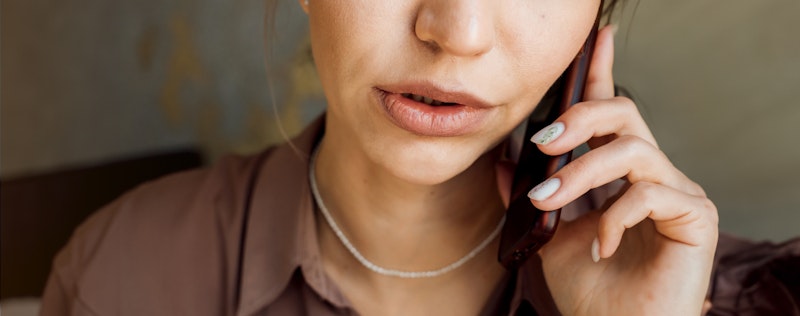 woman on phone call